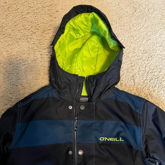 O’Neill Youth Baller Snow Board Jacket Blue Wing Teal Size 12 - Picture 11 of 15